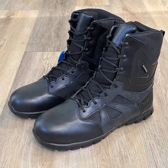 Reebok NEW Sublite Cushion Tactical Waterproof Men 11.5 Boots 8” Zipper Comp Toe main image 7